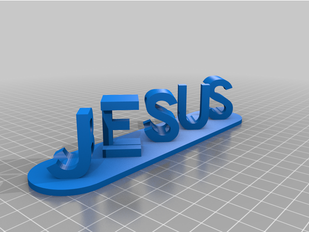 personalizado dual carta Blojesus Bíblia 3D print model - Mito3D