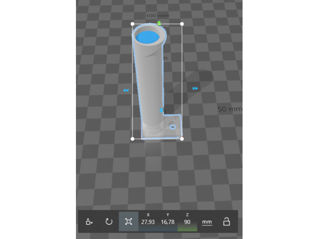 iplik Kulp destek 3D print model - Mito3D