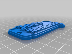 testakemy personalizado multilinha etiqueta chaveiro 3d print model - Mito3D