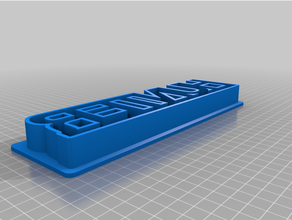 customized custom text cookie cutterhunter 3d print model - Mito3D