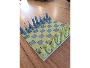chess board checkers boardgame 3d print model - Mito3D