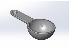 cucharada café cucharón cocina medición cuchara 3d print model - Mito3D