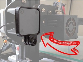 Realität cr 10 axis montieren modular Montage Kamera Verbinder cr10 cr10s angepasst Ender 3 gopro Sensor 3d print model - Mito3D
