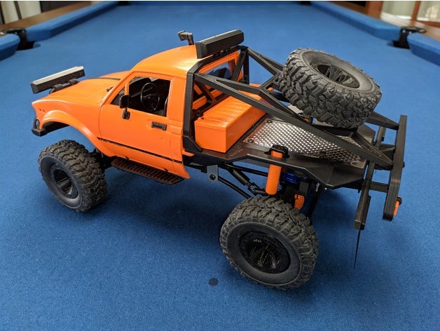 wpl c14 arceau LED lumière bars barre lumineuse rc voiture robot d'exploration 3D print model - Mito3D