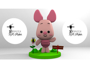 domuz yavrusu Winnie pooh 3d print model - Mito3D