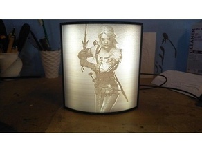 lithophane frame lantern light photo picture 3d print model - Mito3D