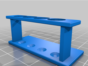 teste tubo suporte 10 mm orifício 3d print model - Mito3D