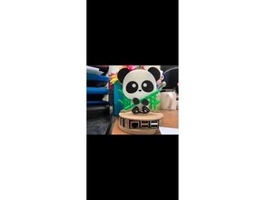 panda frambuesa pi3 caso funda lindo juego azar pi 3 retro 3d print model - Mito3D