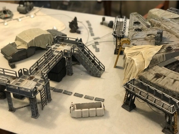 estrella guerras legión hoth dispersión terreno guerra Galaxias juego 3D print model - Mito3D