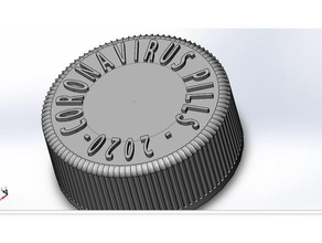 corona pastillas caja 2020 coronavirus 3d print model - Mito3D