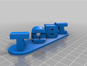 customiztobied triple letter blocks ambigram customized 3d print model - Mito3D
