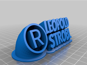 Leopold strobl Zeichen angepasst 3d print model - Mito3D