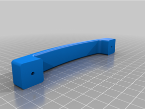 maniglia tiroirs foro passante 3d print model - Mito3D