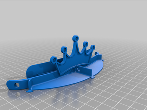 princesa corona cara proteger covidfaceshield careta 3d print model - Mito3D