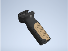 45 sombra foregrip airsoft nerf picatinny tático 3d print model - Mito3D