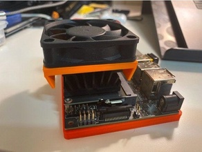 jetson nano 60mm fan adaptor nvidia 3d print model - Mito3D