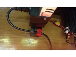 slot cable holder 3d print model - Mito3D