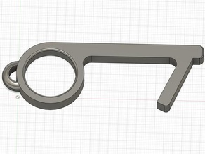 touch key chain fob 3d print model - Mito3D