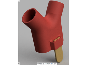 decatlo subea respiração fácil 500 2xdar filtro adaptador 10 covid19 covid mergulho 3d print model - Mito3D