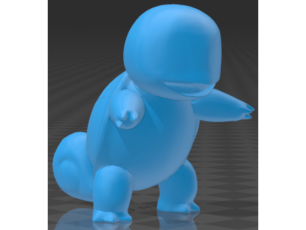 0007 squirtle pokemon figures toy 3D print model - Mito3D