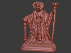 heroquest archmage fixed head archamge boardgame boardgames bradley fantasy game games gamesworkshop hero mage magical girl magician milton miltonbradley necromancer quest shaman warhammer wizard workshop 3d print model - Mito3D