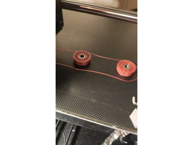 m4 başparmak tekerlek fındık eklemek uzun versiyon 3d yazıcı parçalar ısı yatağı binmek cıvata yeniden kapamak 3D print model - Mito3D