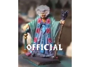 heroquest archmage repaired v2 28mm mage mirror miniature 3d print model - Mito3D