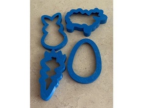 easter cookie cutters cutter 3d print model - Mito3D