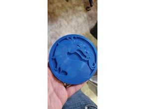 mortale kombat sottobicchiere koaster caffè bevanda 3d print model - Mito3D