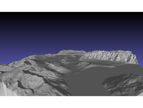 Queenstown huna zelanda montaña topografía thuna topográfico mapa 3d print model - Mito3D