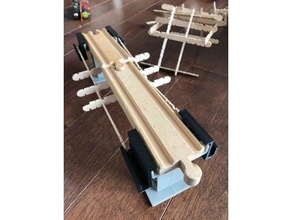 wooden train set bridge adapter engineering forces structures wood 3d print model - Mito3D