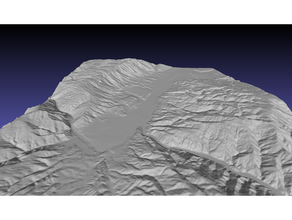 Cromwell zelândia montanha topografia topográfico mapa 3d print model - Mito3D