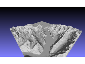 Milford Klang piopiotahi Neuseeland Berg Topographie topografisch Karte 3d print model - Mito3D