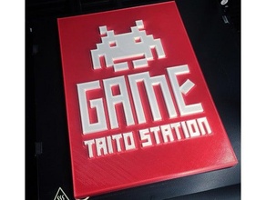 jogos estação taito prato videogames parede 3d print model - Mito3D