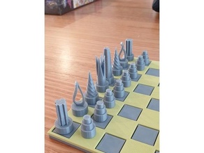 chess set storage box boardgame pieces christmas game gift stocking 3d print model - Mito3D