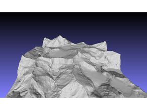 mt herbe tititea zélande Montagne topographie topographique carte 3d print model - Mito3D