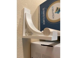 filament box wall bracket storage shelf support mount 3d print model - Mito3D