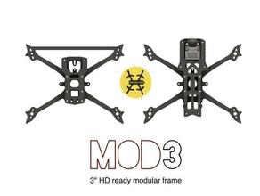 mod3 modular 3 inch hd frame unibody 3d print model - Mito3D