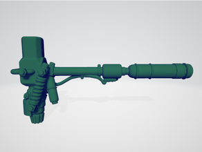 fallout wasteland warfare scaled weapons - laser rifles super sledge fallout4 wargame wargames 3d print model - Mito3D