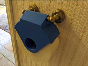 commercial toilet paper holder adapter covid-19 3d print model - Mito3D