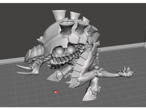 Carnisaurus seks kemikli kuyruk 40k yabancı böcek Carnifex Tyranids Warhammer 3d print model - Mito3D
