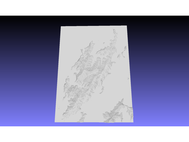 Urville Insel Rangitoto ki te Tonga Neuseeland 3d Karte Durville Marlborough Geräusche topografisch Topographie 3D print model - Mito3D
