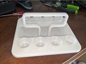 mini lds sacrament tray cups 3d print model - Mito3D