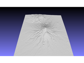 mt taranaki zélande 3d carte Montagne topographie topographique 3d print model - Mito3D