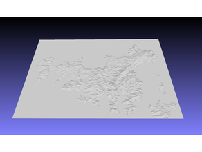 waiheke île zélande 3d carte topographique topographie 3d print model - Mito3D