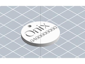 customizable dog tag number dogtag 3d print model - Mito3D