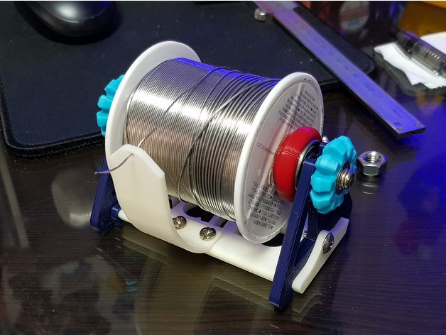 - solder spool holder 3D print model - Mito3D