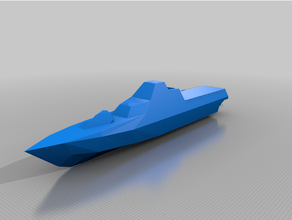 visby battleship core lasercut rc boat 3d print model - Mito3D