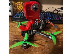 fpv drone gopro battery strap mount camera 3d print model - Mito3D