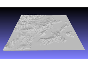 dunedin tepoti zelanda 3d carta geografica topografico topografia 3d print model - Mito3D